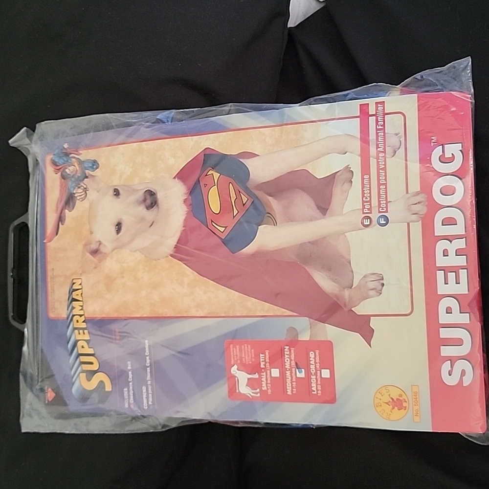NWT Superdog Halloween Costume Med